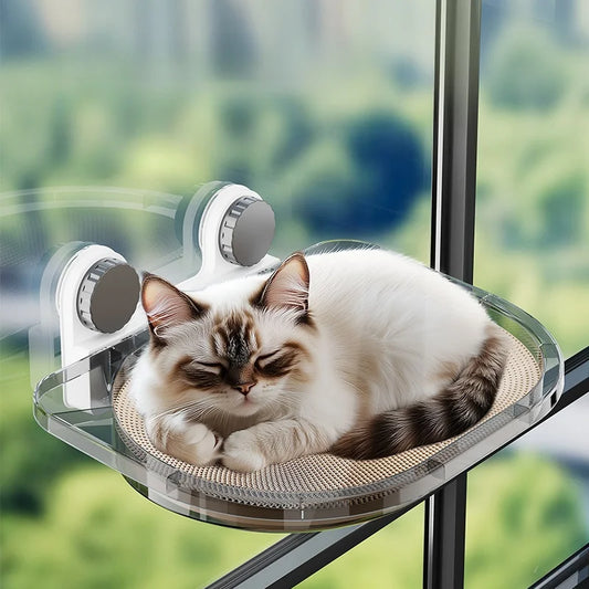 Large Cat Window Hammock – Strong Suction Cups, Breathable Bed & Scratcher