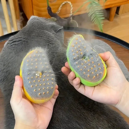 3-in-1 Steamy Pet Brush – Groom, Detangle & Soothe with Steam