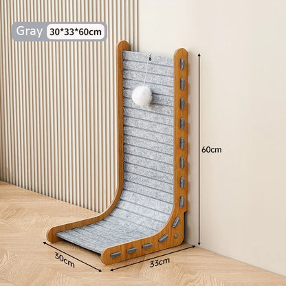 L-Shaped Cat Scratching Board – Oversized All-in-One Toy & Nest