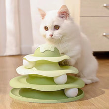 4-Layer Cat Track Tower – Interactive Fun Toy for Kittens