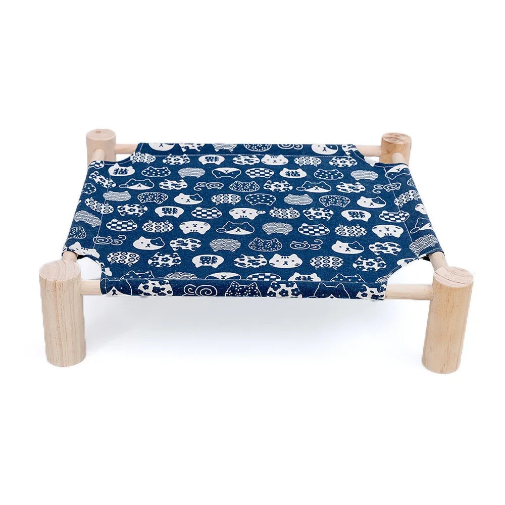 Durable Canvas Elevated Cat Bed