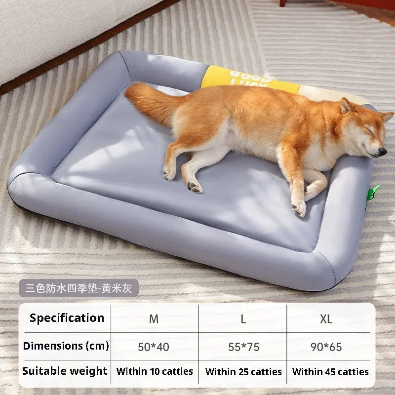 Fluffy Summer Cooling Pet Bed – Soft Sofa for Cats & Dogs