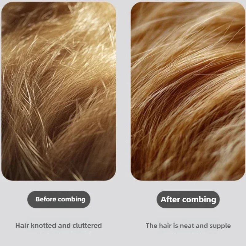 Double-Sided Pet Fur Knot Cutter & Shedding Comb