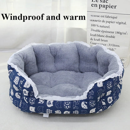 Super Soft Hairy Pet Bed – Warm Sofa for Cats & Small Dogs
