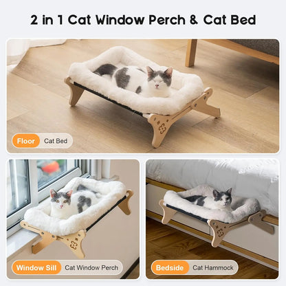 2-in-1 Cat Window Hammock – Cozy & Secure!