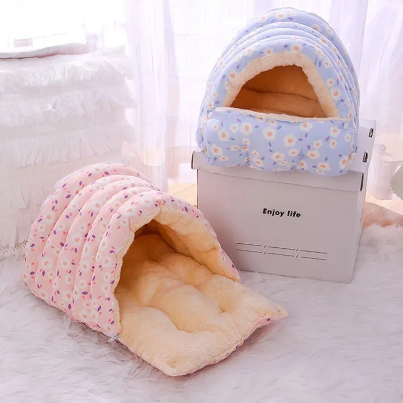 Warm Winter Cat Bed – Cozy Cushions for Kittens & Small Pets