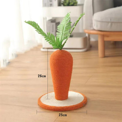 Best Pet Toys™ Carrot Cat Scratcher – Sisal Scratching Post (26×25cm)