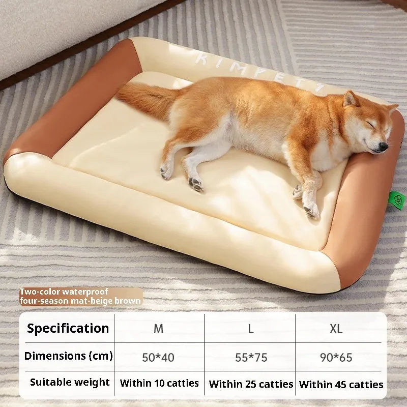 Fluffy Summer Cooling Pet Bed – Soft Sofa for Cats & Dogs