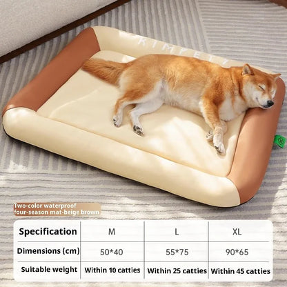 Fluffy Summer Cooling Pet Bed – Soft Sofa for Cats & Dogs