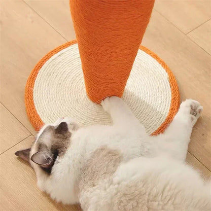 Best Pet Toys™ Carrot Cat Scratcher – Sisal Scratching Post (26×25cm)