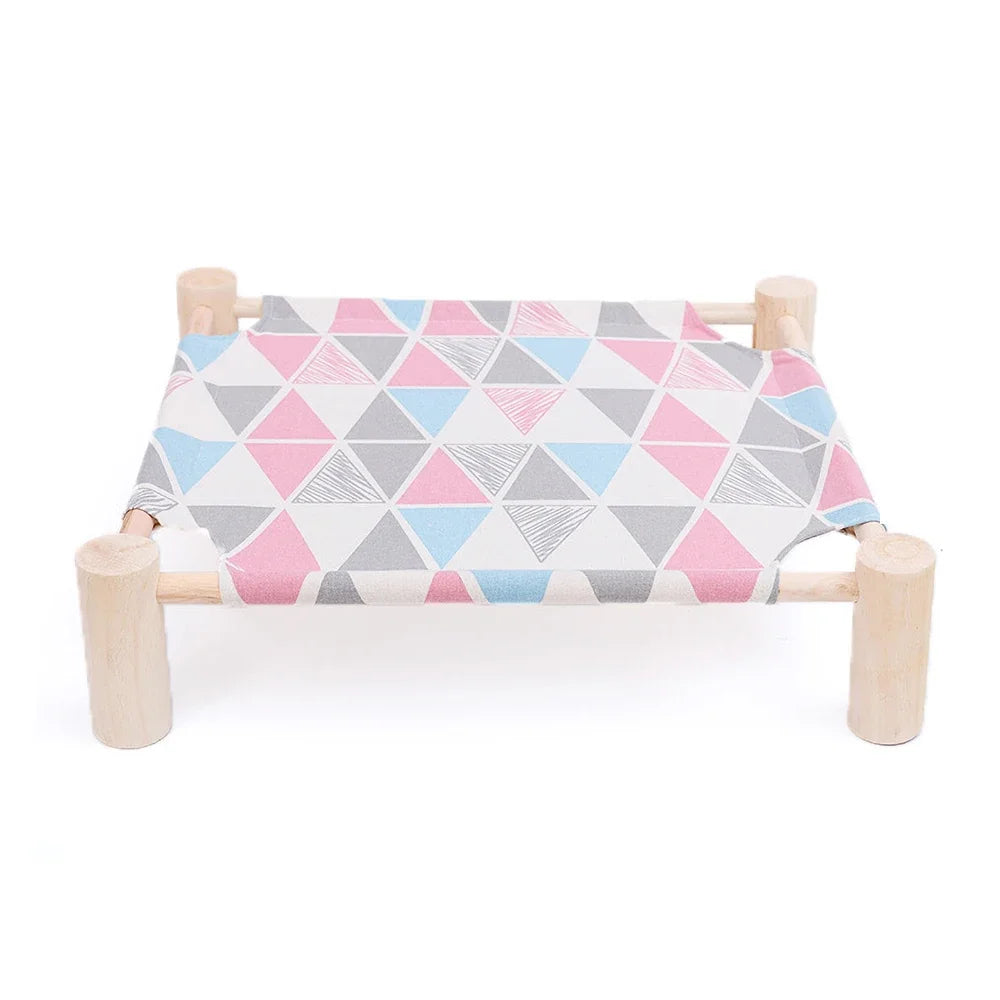 Durable Canvas Elevated Cat Bed