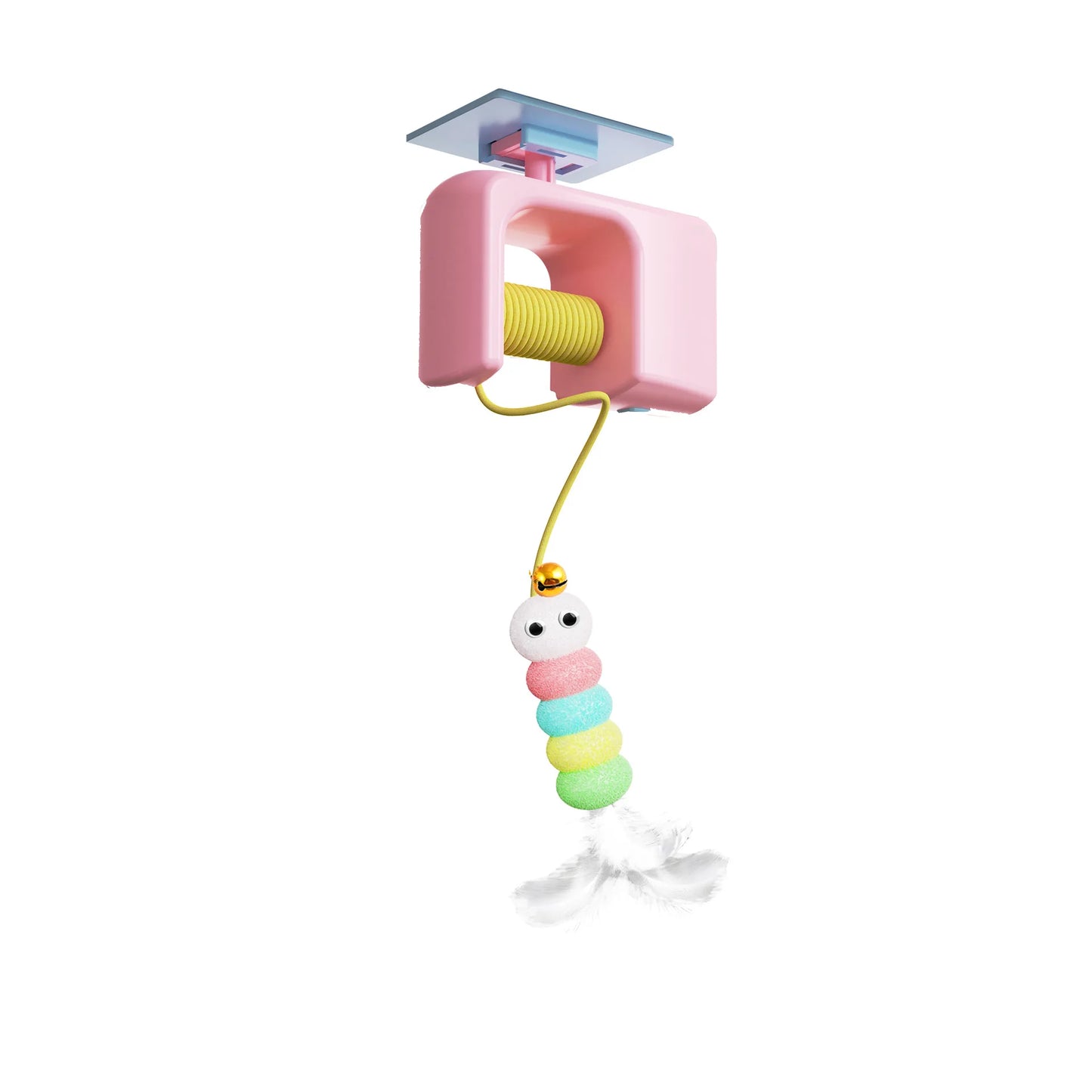 Rechargeable Flying Bird Cat Toy – Interactive Door-Hanging Teaser