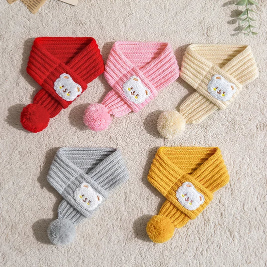 Winter Knitted Pet Scarf – Christmas & Birthday Accessory