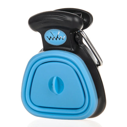 Travel Dog Poop Bag Dispenser & Foldable Pooper Scooper – Efficient Animal Waste Picker