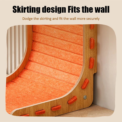 L-Shaped Cat Scratching Board – Oversized All-in-One Toy & Nest