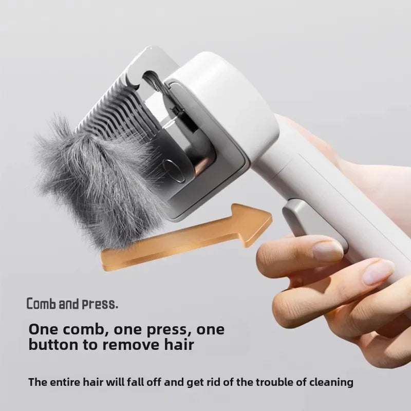 Double-Sided Pet Fur Knot Cutter & Shedding Comb