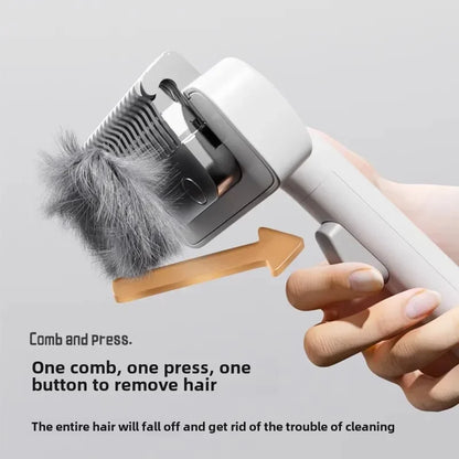 Double-Sided Pet Fur Knot Cutter & Shedding Comb