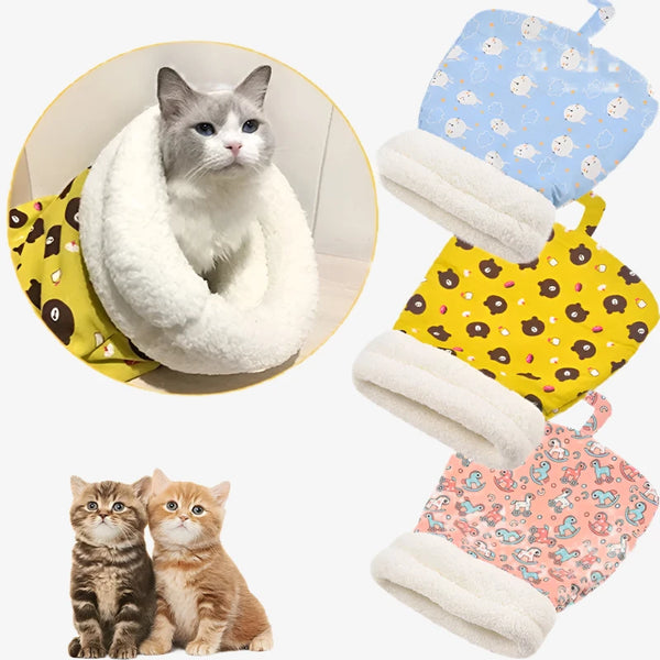 Cozy Cat Sleeping Bag – Soft, Snuggly Hideaway Bed for Cats!