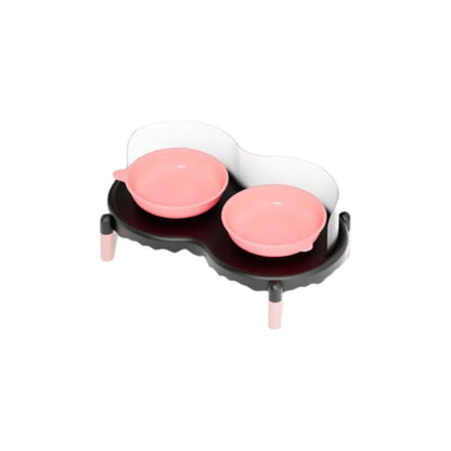 Anti-Slip Ceramic Double Cat Bowls – Elevated Stable Feeder