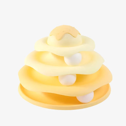 4-Layer Cat Track Tower – Interactive Fun Toy for Kittens