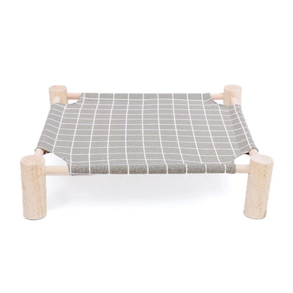 Durable Canvas Elevated Cat Bed