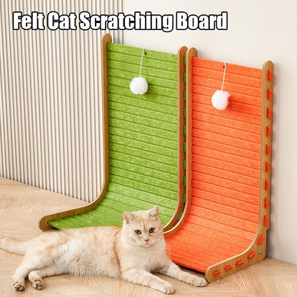 L-Shaped Cat Scratching Board – Oversized All-in-One Toy & Nest