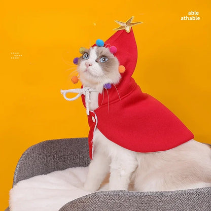 Christmas Cloak for Cats & Dogs – Festive and Fun Design