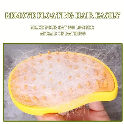 3-in-1 Steamy Pet Brush – Groom, Detangle & Soothe with Steam