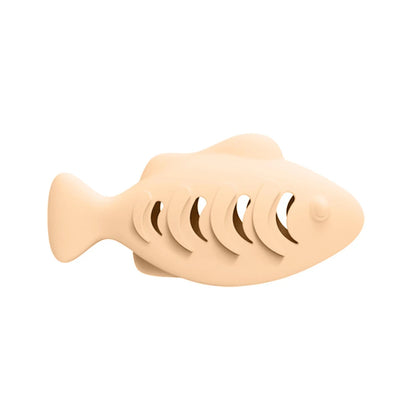 Silicone Fish Cat Chew Toy – Treat Dispenser & Dental Care