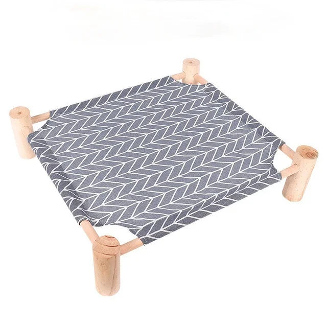Durable Canvas Elevated Cat Bed