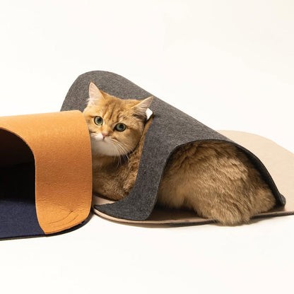 Interactive Hide-and-Seek Cat Tunnel Mat