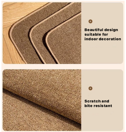 Wear-Resistant Sisal Cat Scratch Mat!