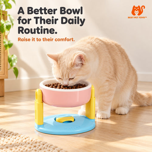Best Pet Toys adjustable elevated pet bowl — gallery image 1