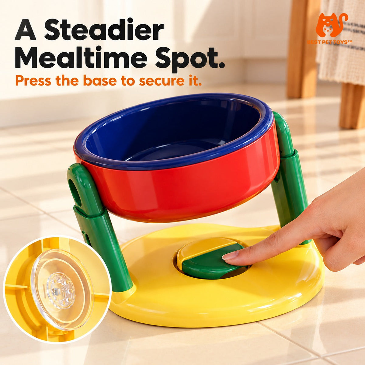 Best Pet Toys adjustable elevated pet bowl — gallery image 4