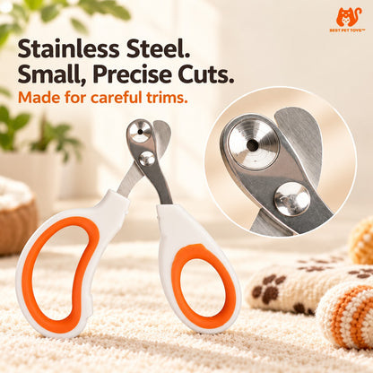 Stainless steel blades and guide opening on cat nail clippers