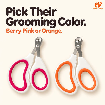 Berry Pink and Orange cat nail clipper colors