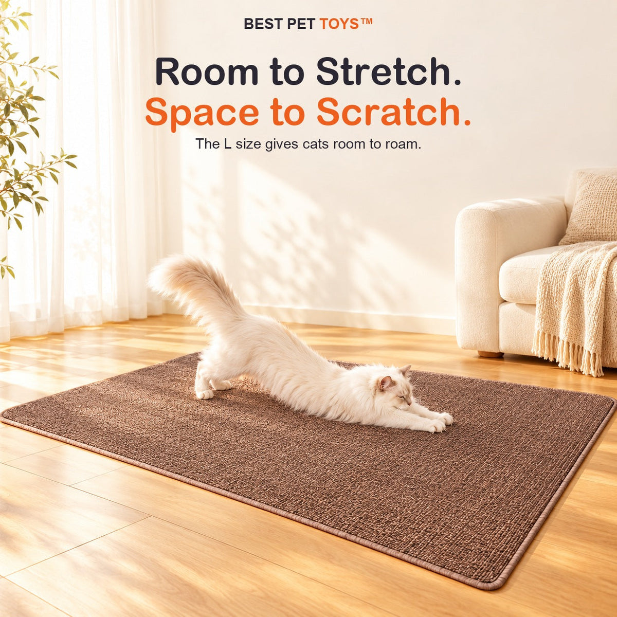 Best Pet Toys Cat Scratching Mat – large scratching area