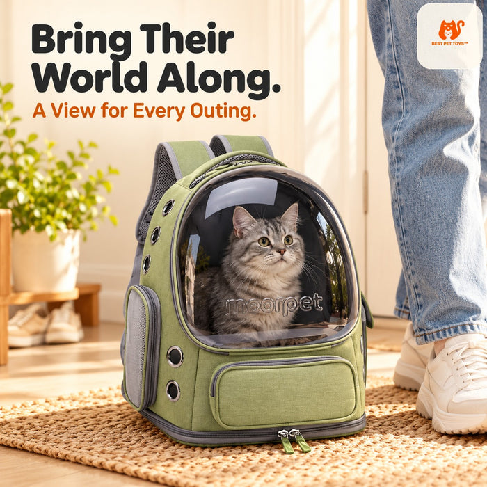 Best Pet Toys Clear Cat Backpack gallery 01