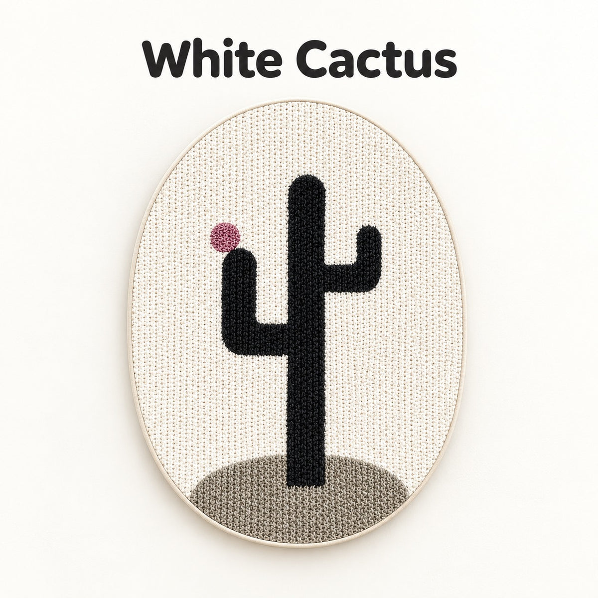 White Cactus style cat scratching pad