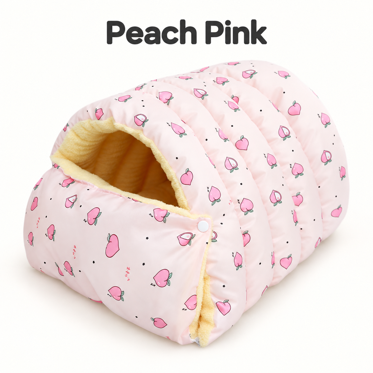 Peach Pink Cozy Cave Cat Sleeping Bag