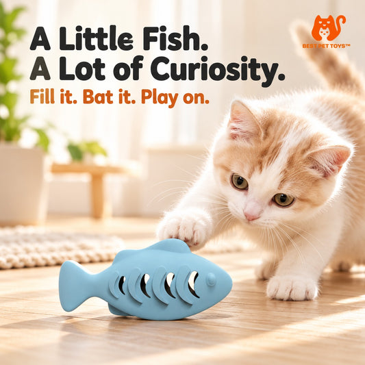 Best Pet Toys silicone fish cat treat toy — gallery image 1
