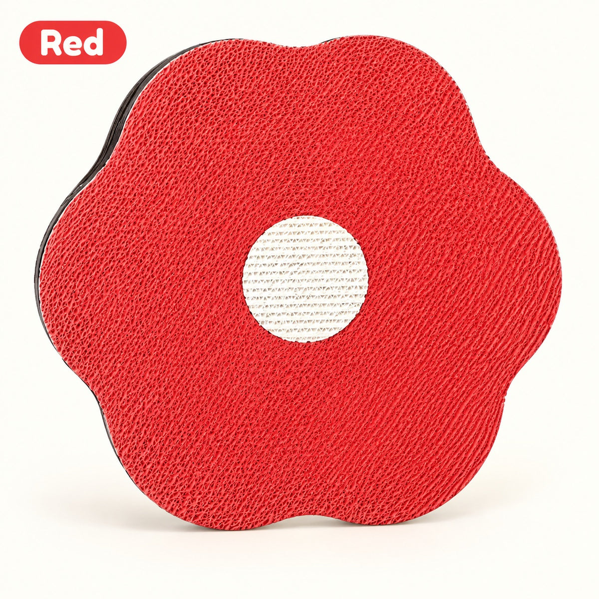 Red flower wall cat scratcher