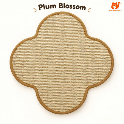 Plum Blossom shape cat scratch mat