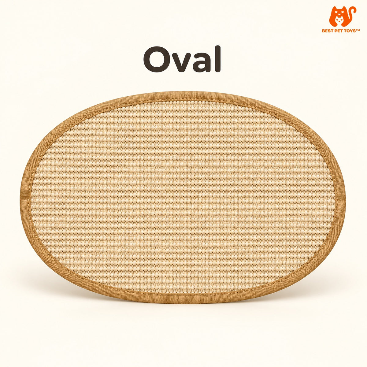 Oval shape cat scratch mat