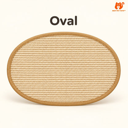 Oval shape cat scratch mat