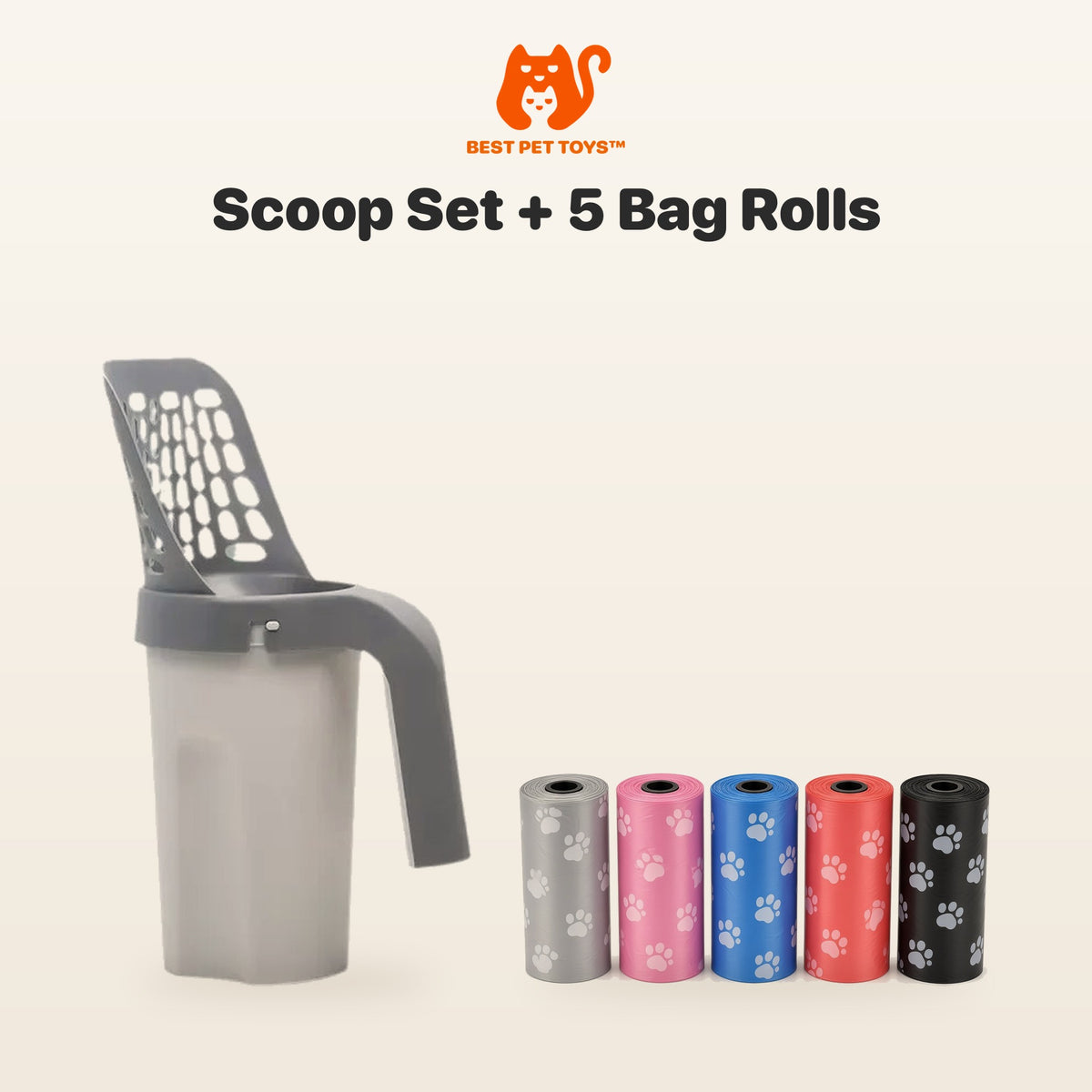 Scoop Set with 5 bag rolls