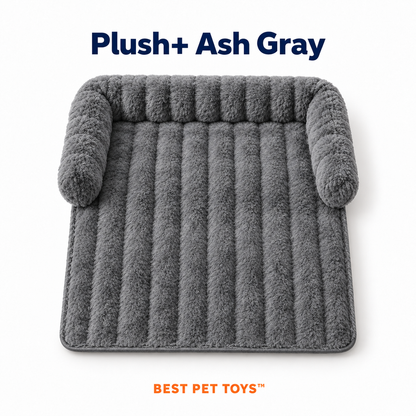 Plush Plus Ash Gray square sofa cat mat