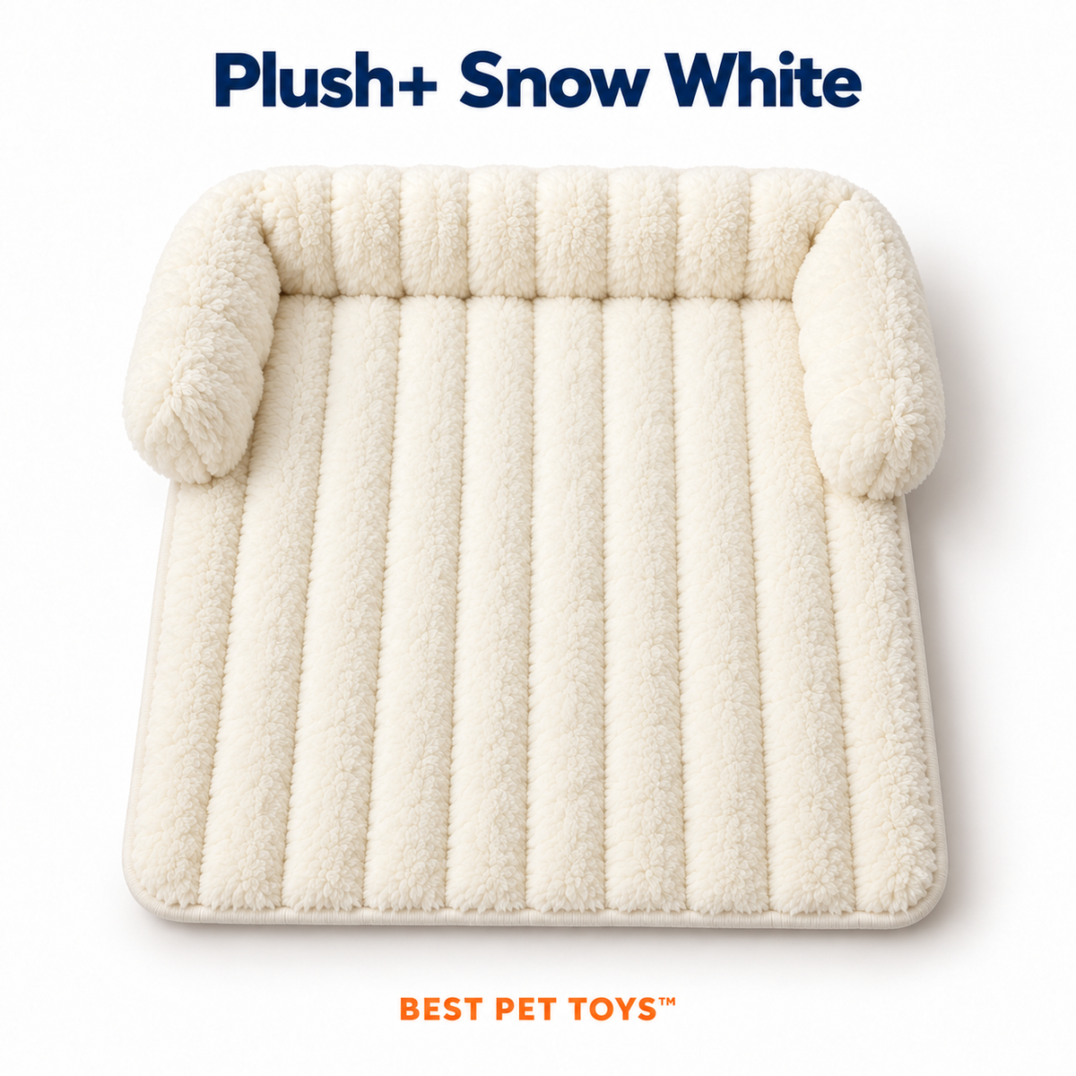 Plush Plus Snow White square sofa cat mat