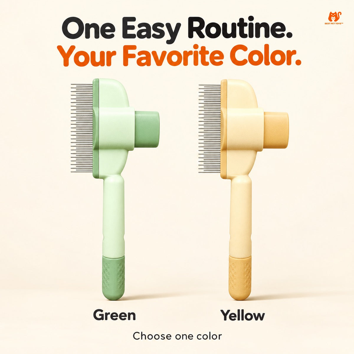 Green and Yellow pet comb color choices, choose one