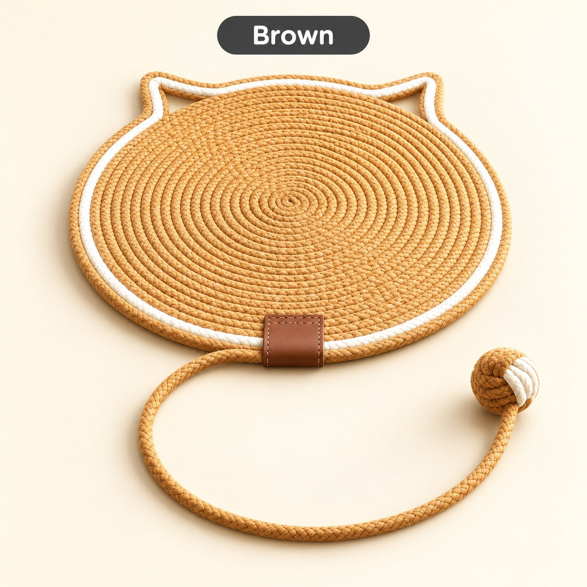 Brown cat scratching mat variant